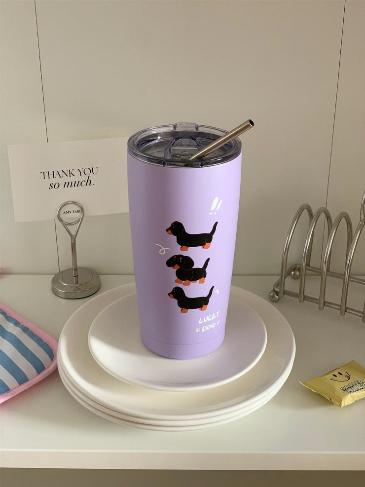 Water Heat Preservation Stainless Steel Cup With Straw