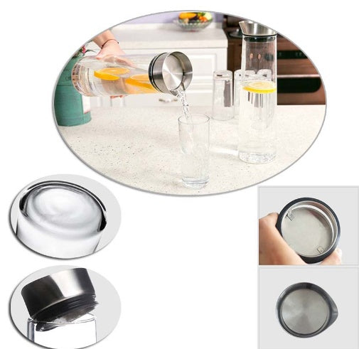 Thick glass juice jug Heat-resistant