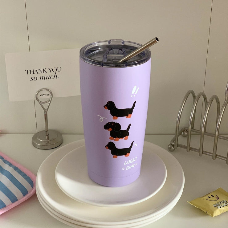 Water Heat Preservation Stainless Steel Cup With Straw